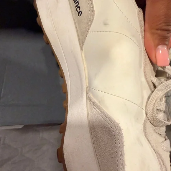 New Balance Beige and Brown Athletic Shoes - Picture 4 of 5